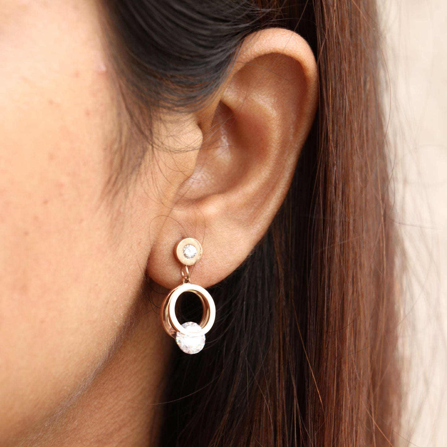 Circle Anti Tarnish Earrings