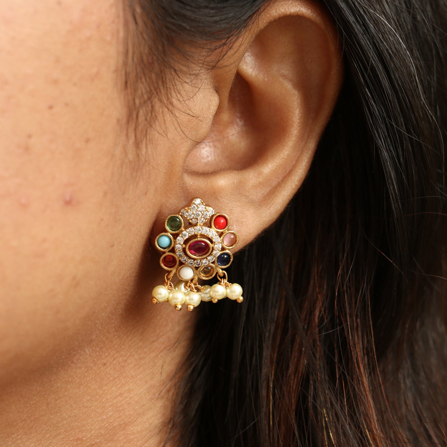 Siri Navratana pearl Long Necklace