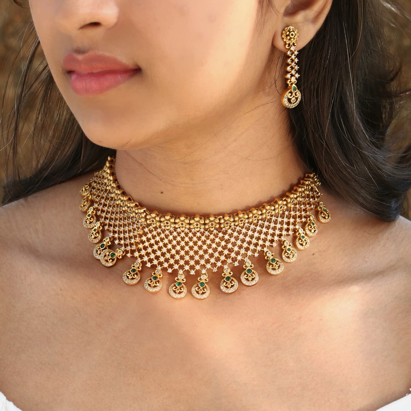 Beautiful Bridal High Neck Choker