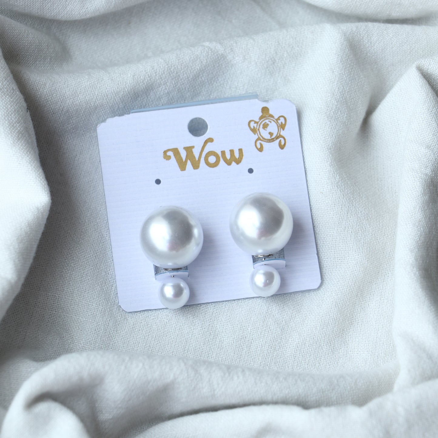 Stylish Pearl Push Back Earrings