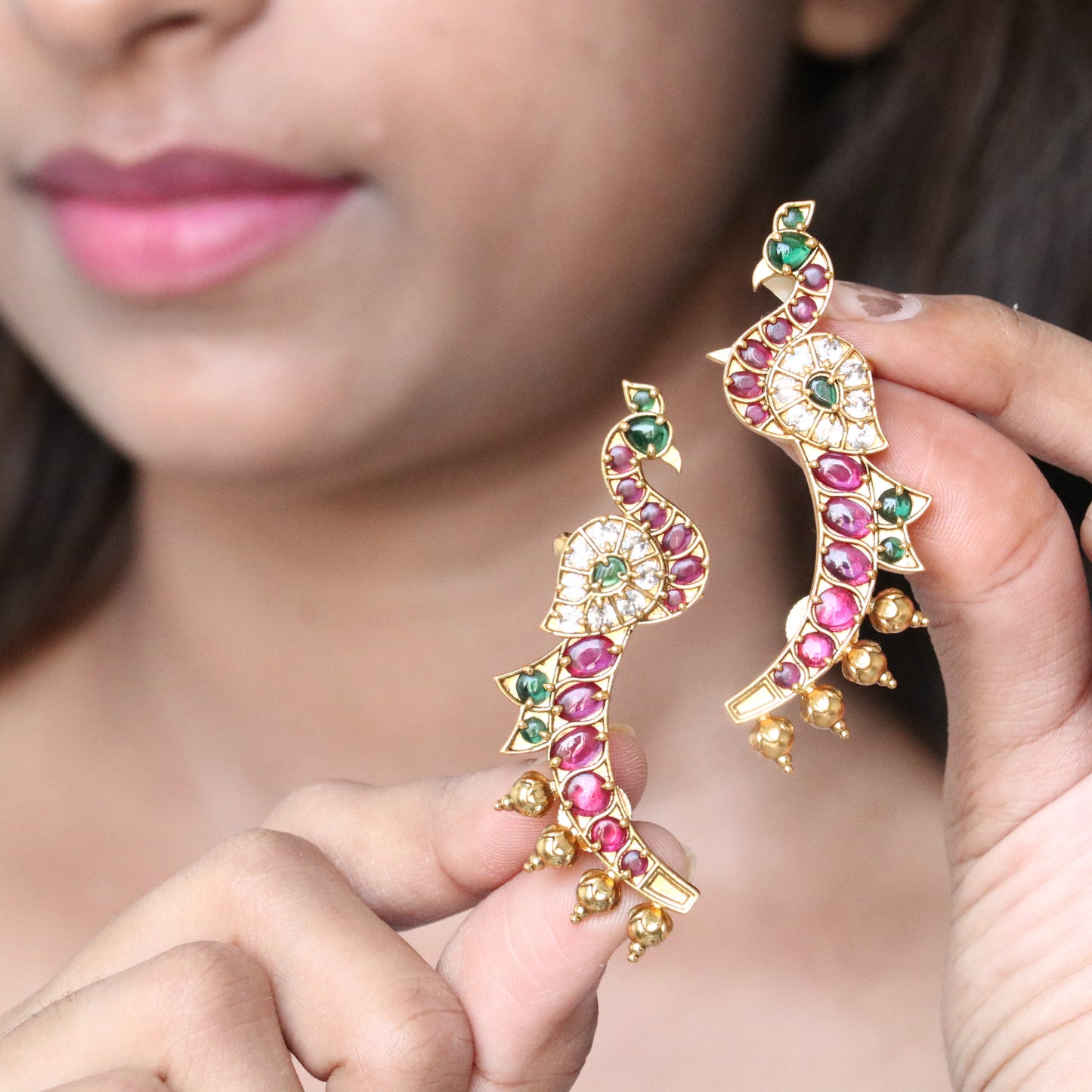 Morni Kemp Stone Ear-cuff Earrings