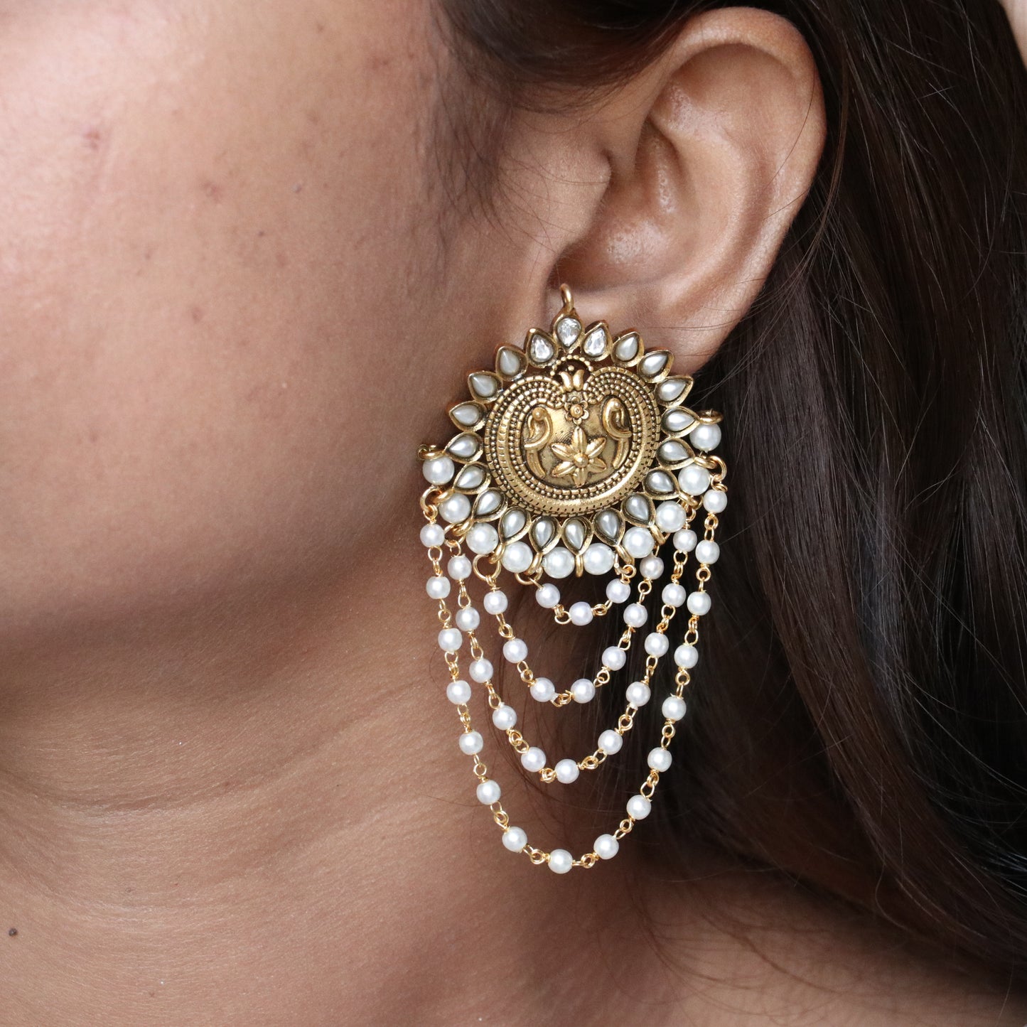 Intricate Layer Designer Earrings