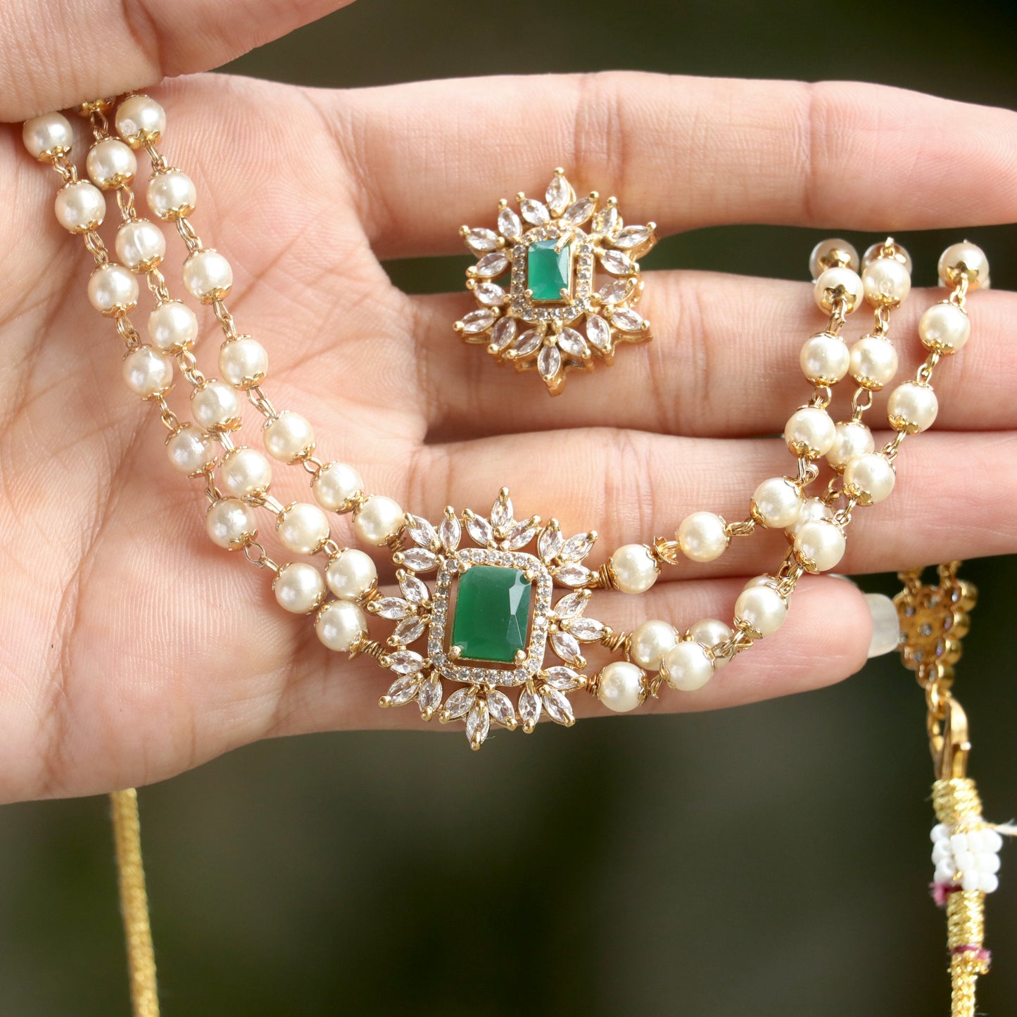 Asthika Pearl Choker Necklace - Colors Available