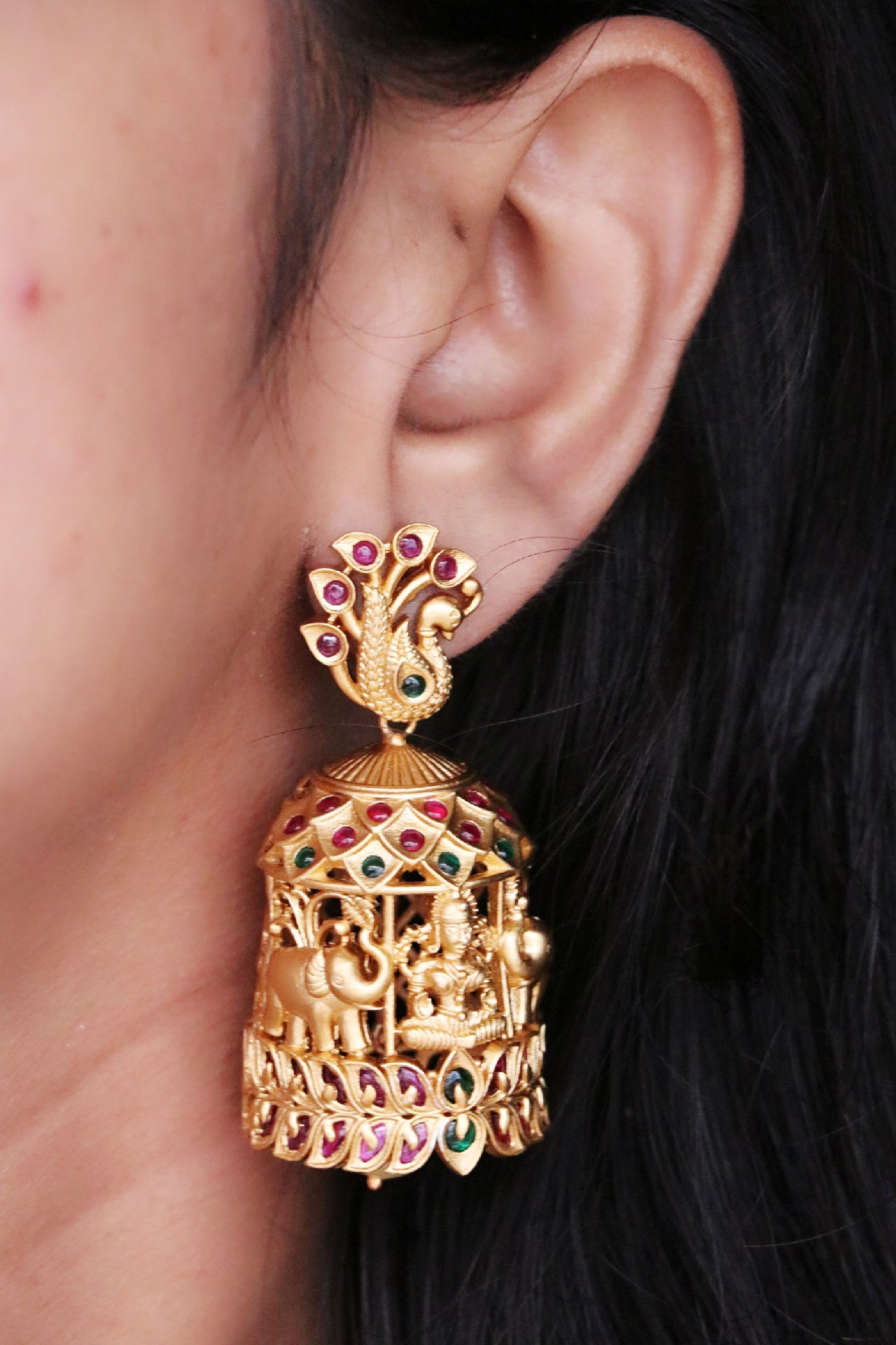 Gaja Lakshmi Earrings