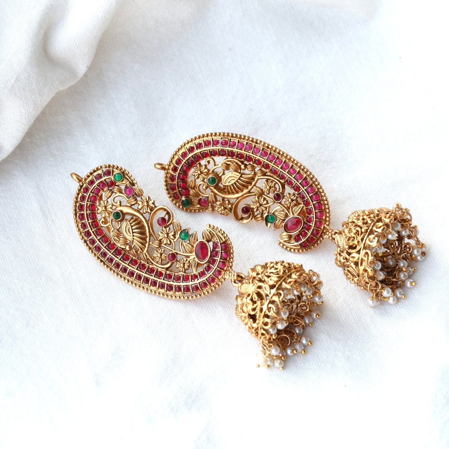 Sudha Peacock Designer Ear-Cuff Earrings