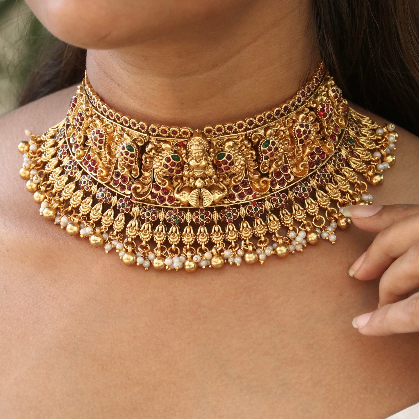 Lakshmi High Neck Bridal Choker Set