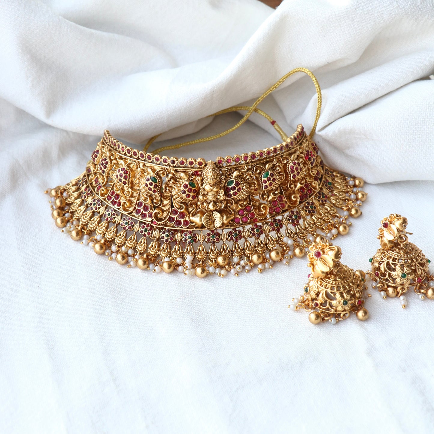 Lakshmi High Neck Bridal Choker Set