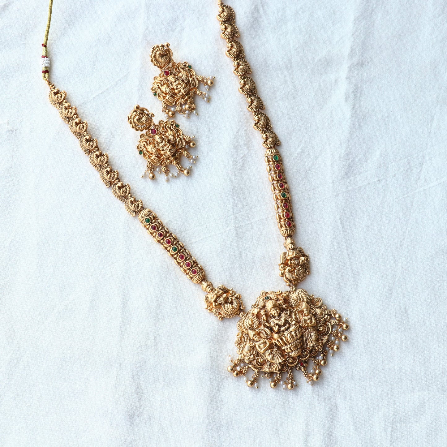 Yamini Long Lakshmi Bridal Long Necklace
