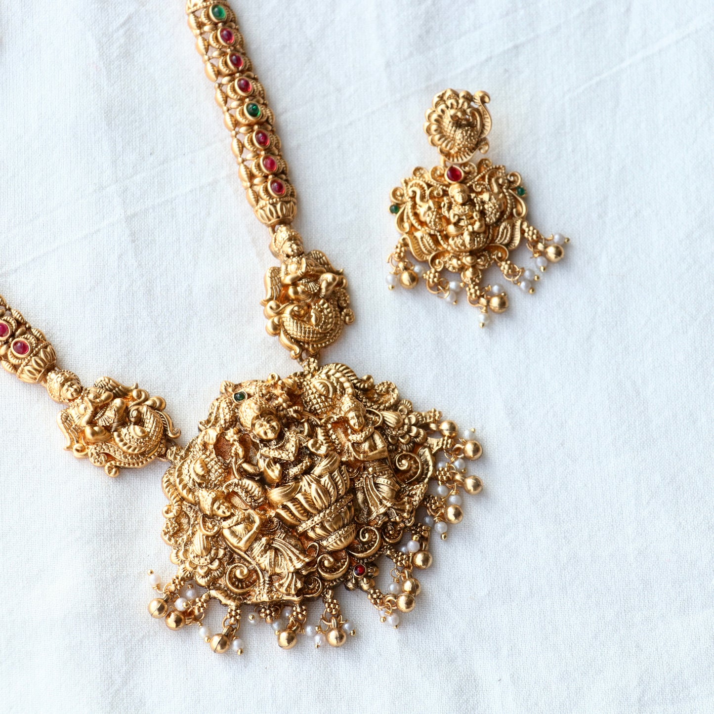 Yamini Long Lakshmi Bridal Long Necklace
