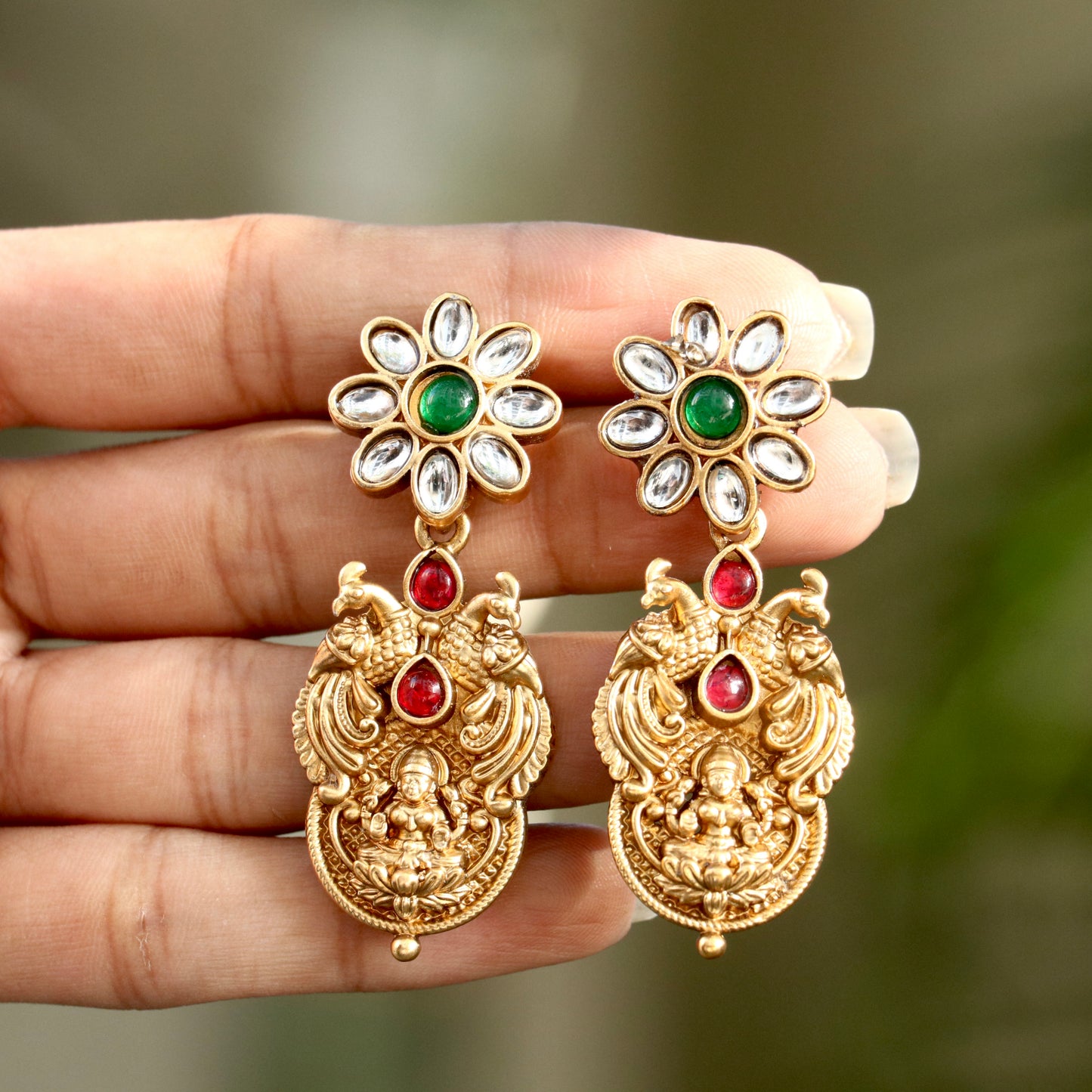 Malti Peacock Designer Long Necklace