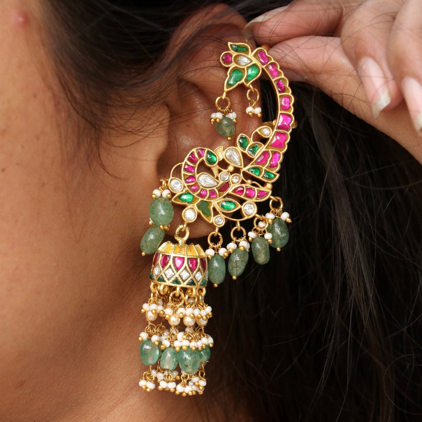 Ishani jadau Kundan Ear-Cuff Earings