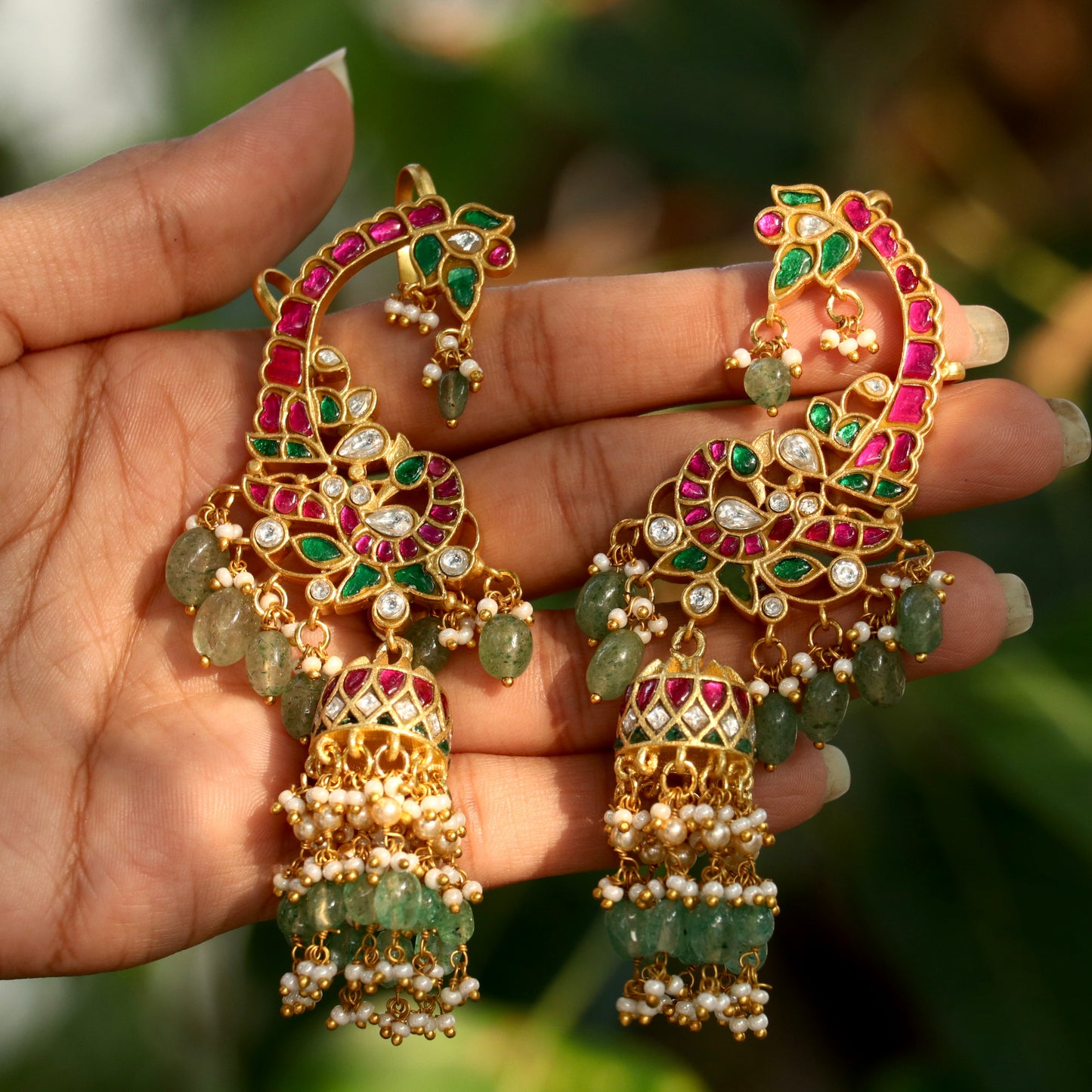 Ishani jadau Kundan Ear-Cuff Earings