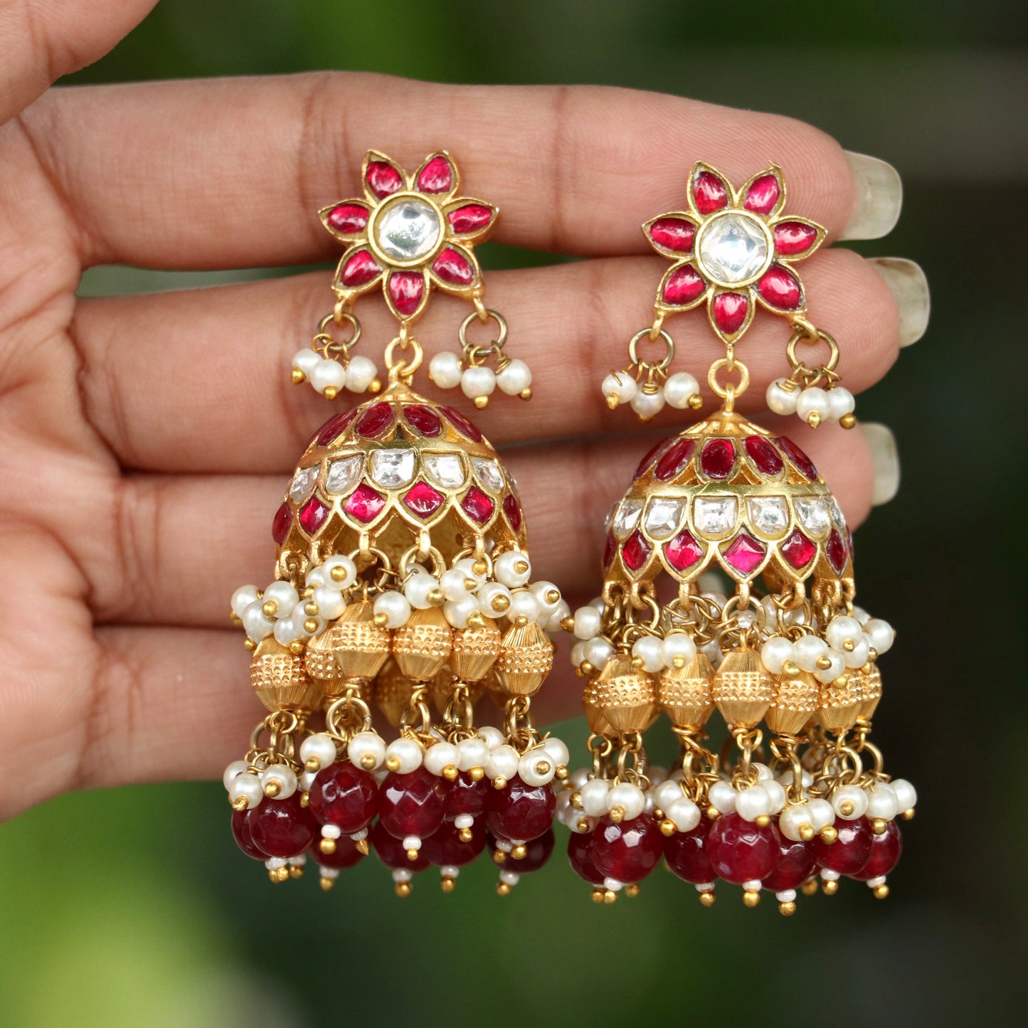 Pehnava Jadau Kundan Jhumka