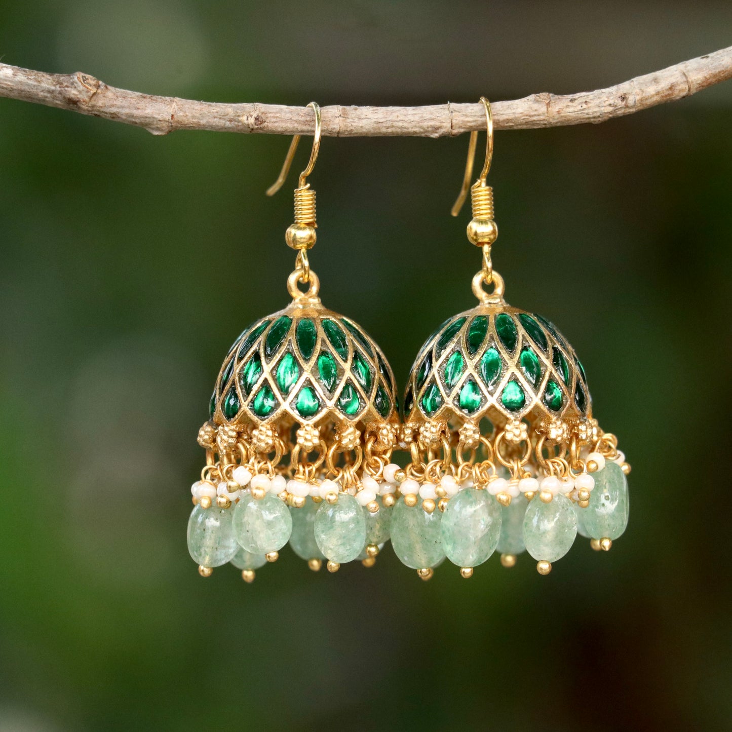 Pratika Hoop Jadau Kundan Jhumkas