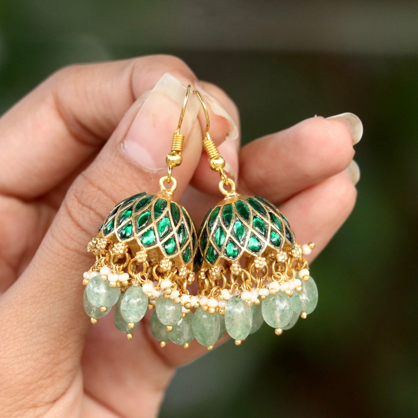 Pratika Hoop Jadau Kundan Jhumkas
