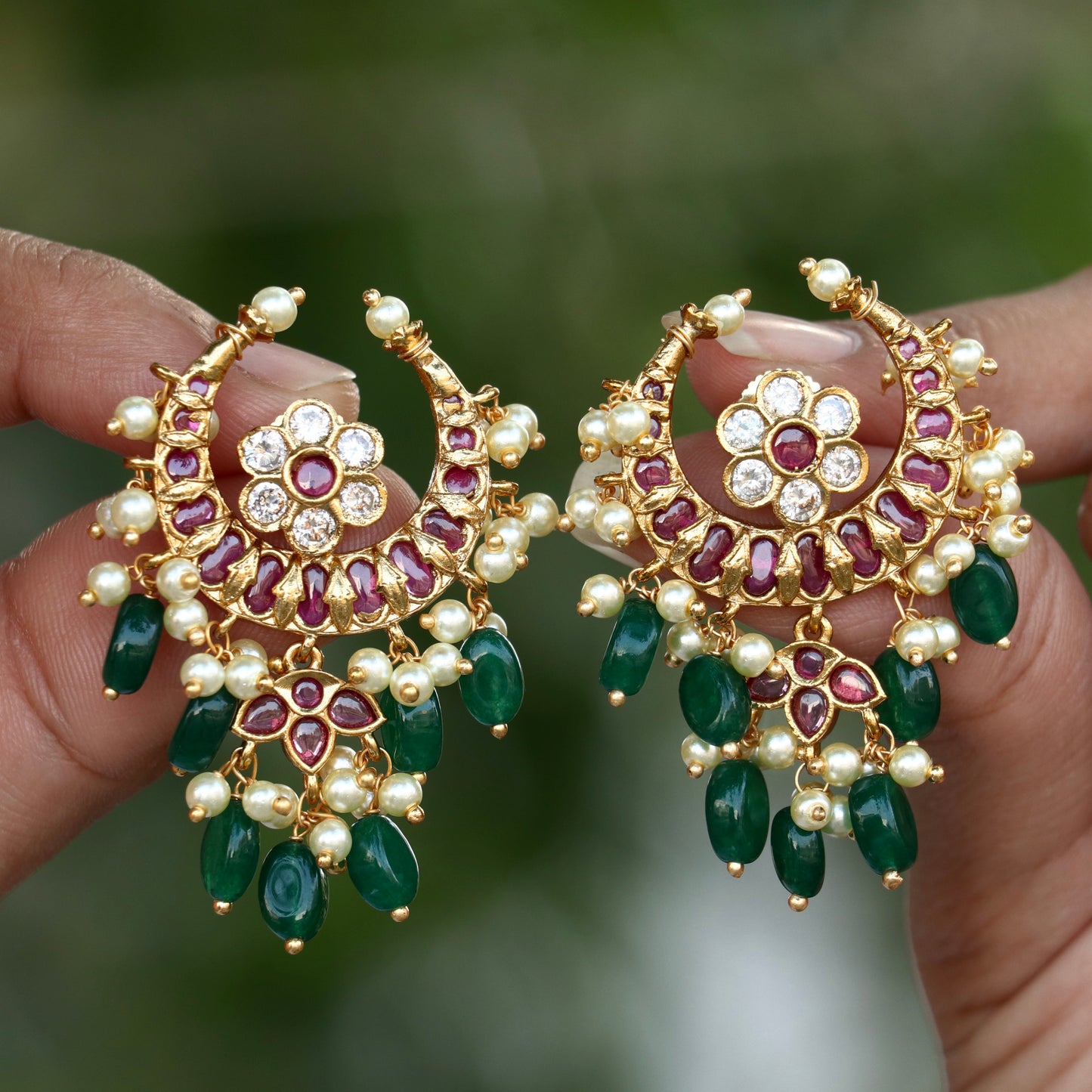 Mughal Moon Earrings