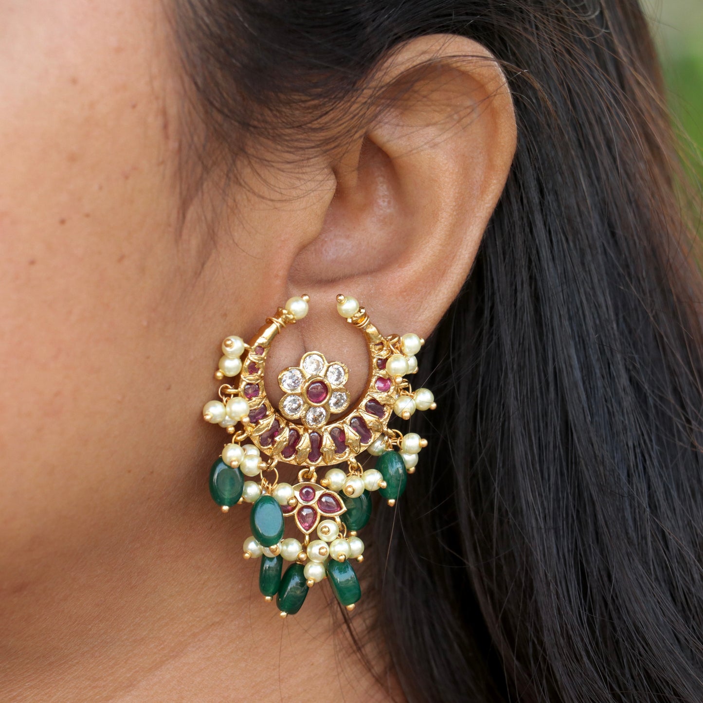 Mughal Moon Earrings