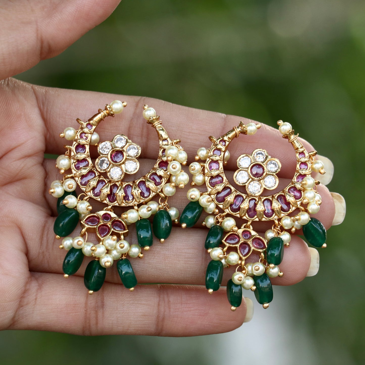 Mughal Moon Earrings