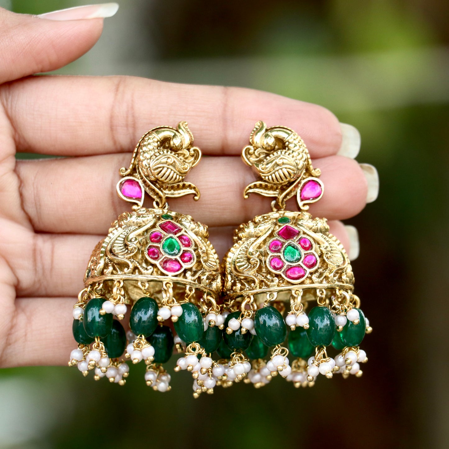 Kemp Karika Jhumkas
