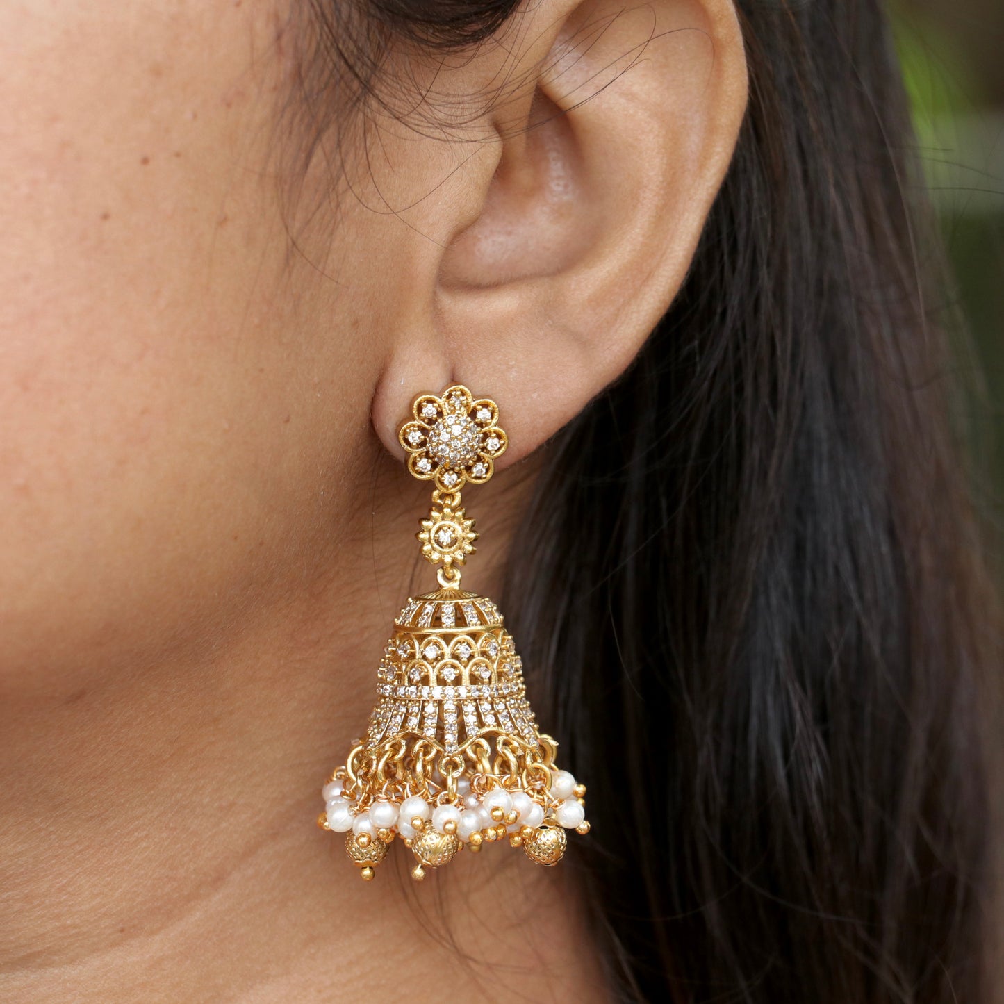 Meenakshi Drop Jhumkis