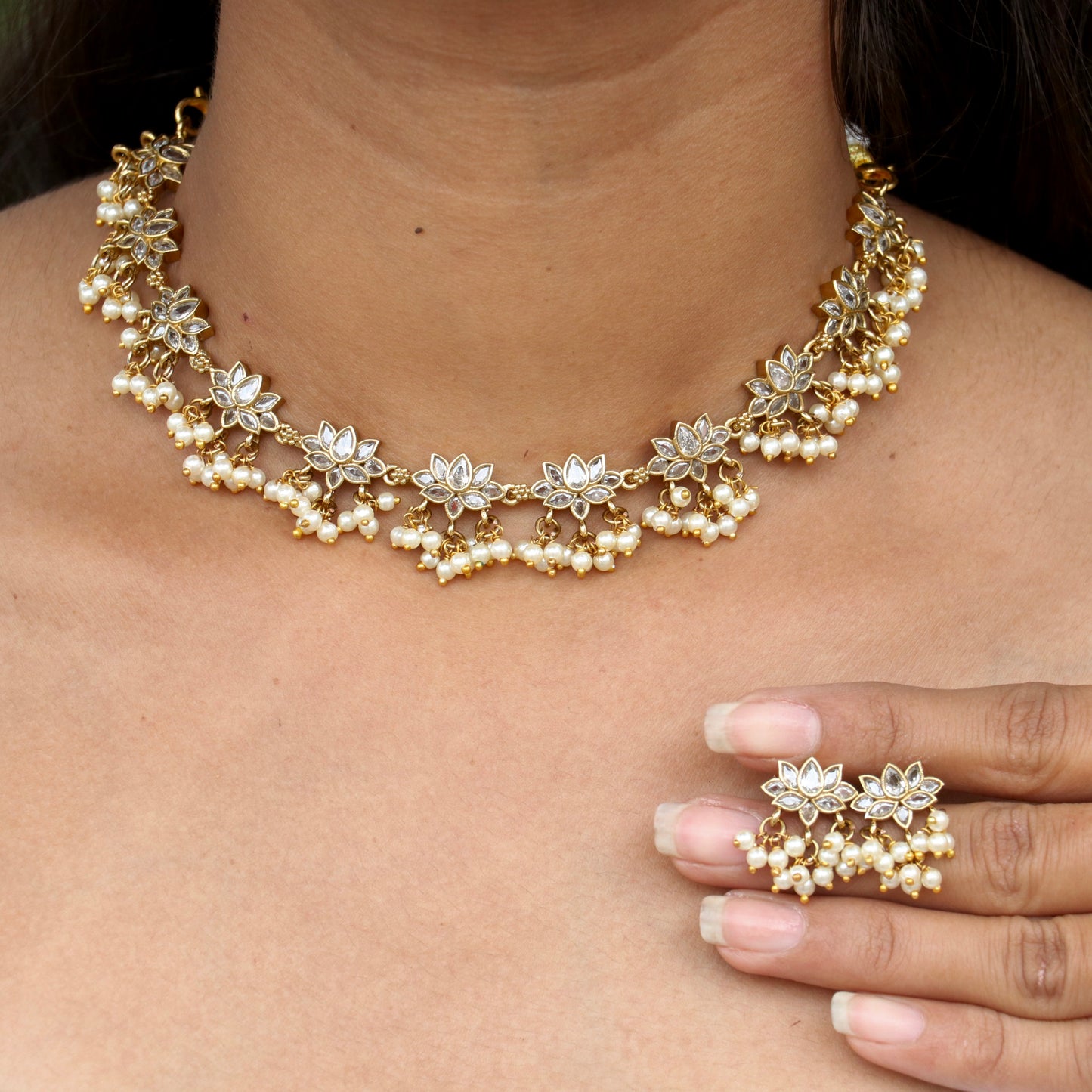 Kumudini Lotus Necklace