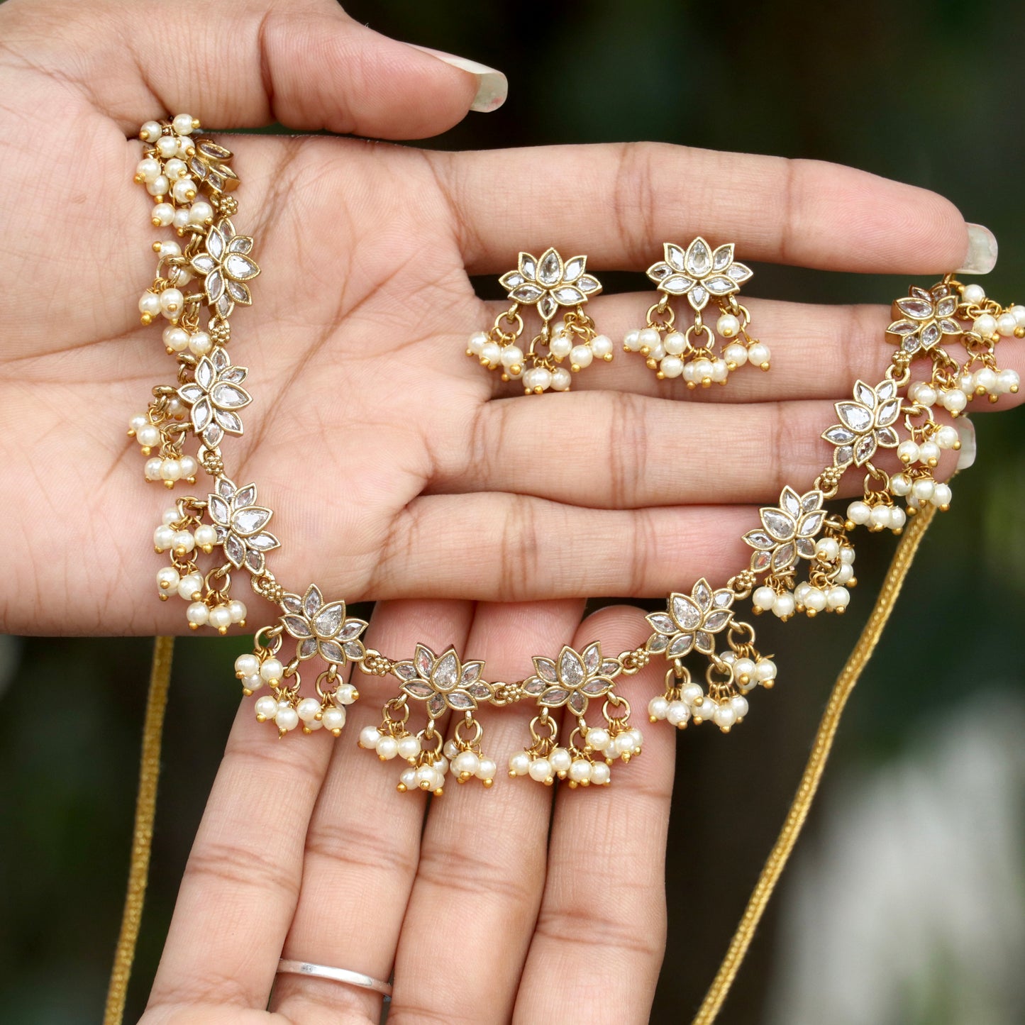 Kumudini Lotus Necklace