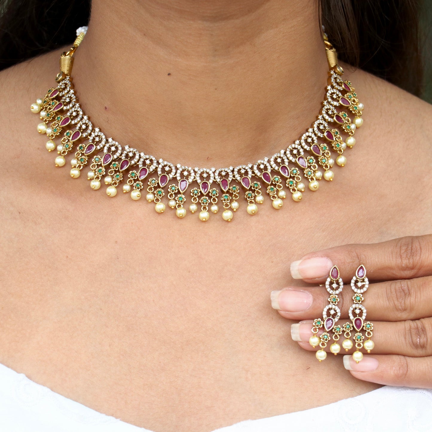 Matinee Pearl Drop Necklace