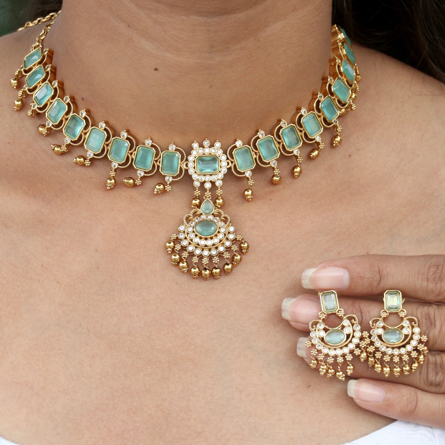 Kalpanah AD Choker - Colors Available