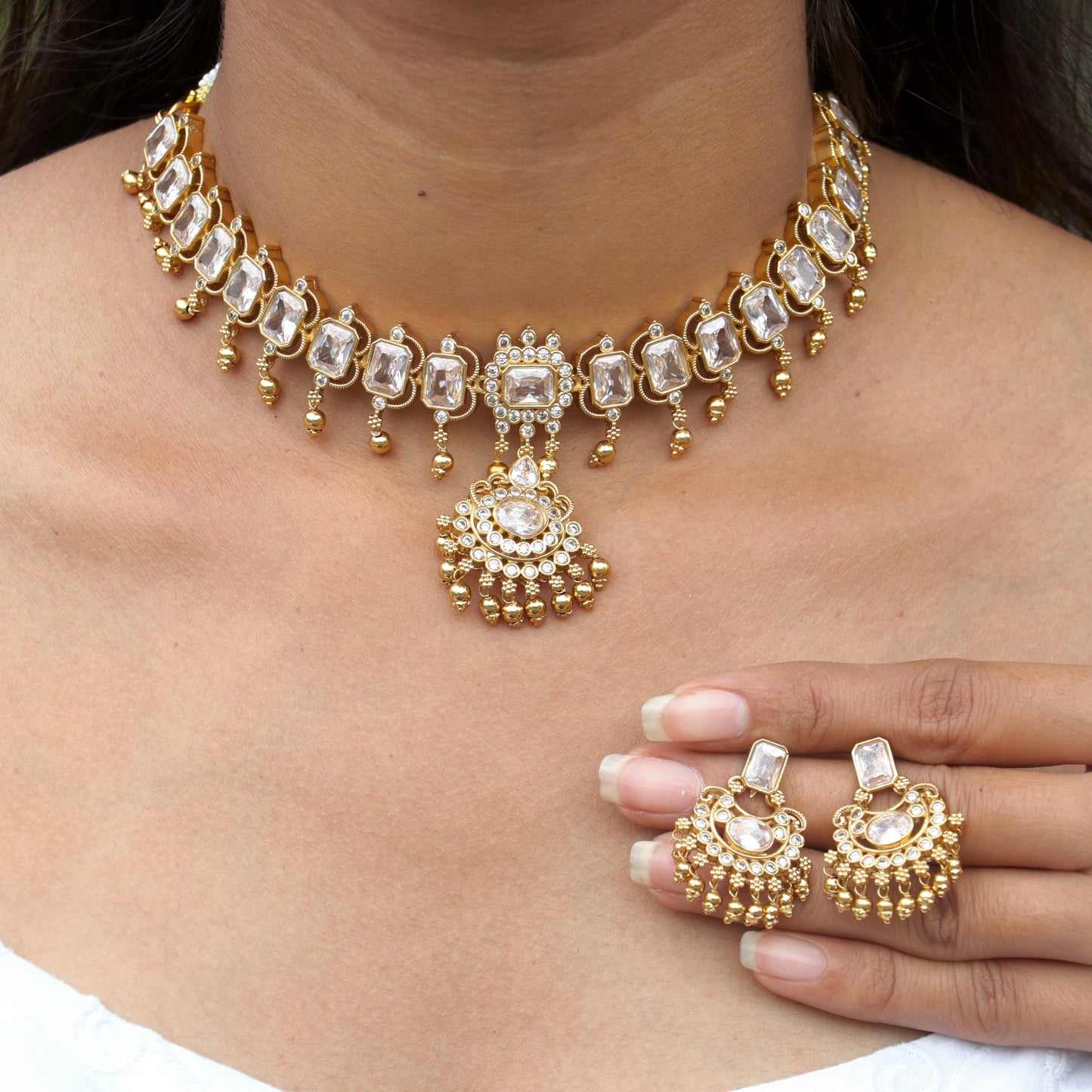 Kalpanah AD Choker - Colors Available