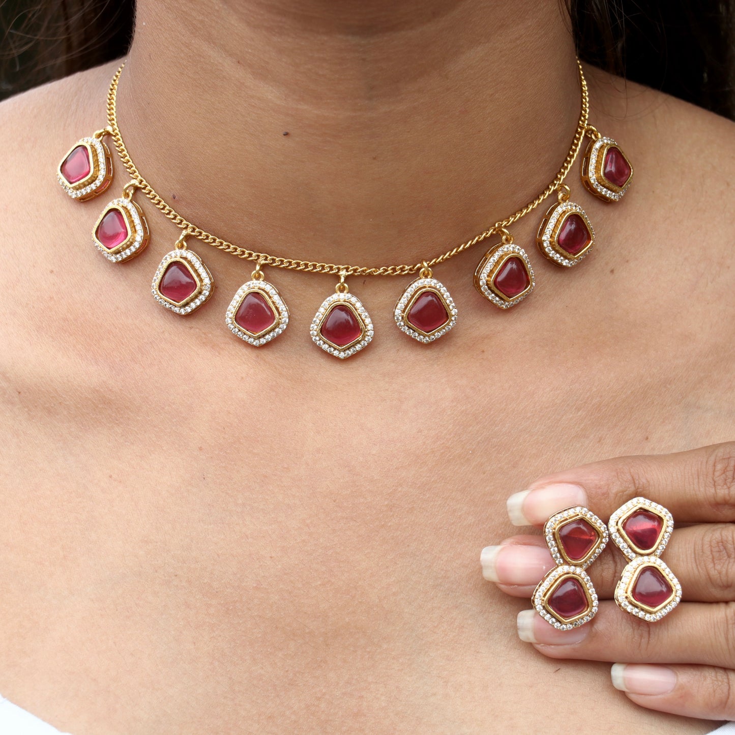 Jharokha Chain Designer Necklace - Color Available