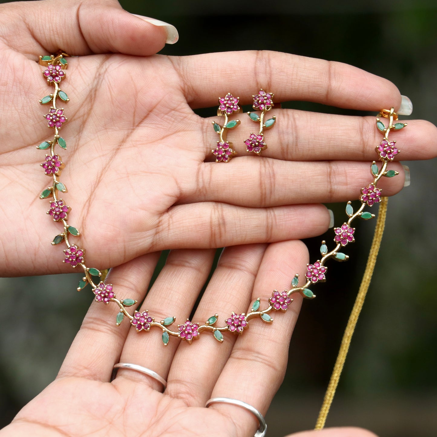 Pachai Poo Necklace - Colora Available