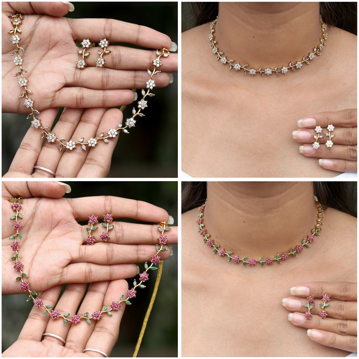Pachai Poo Necklace - Colora Available