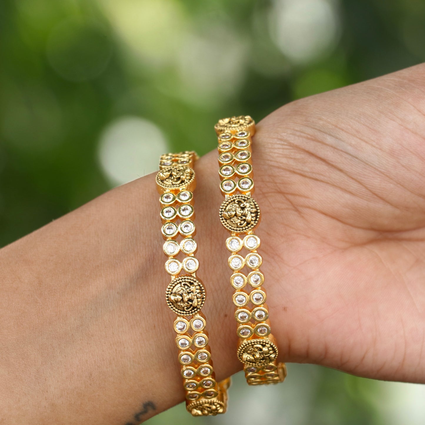 Heera White Stone Bangles