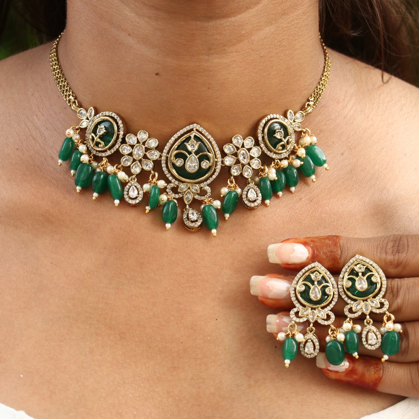 Aurora Charm Choker - Colors Available