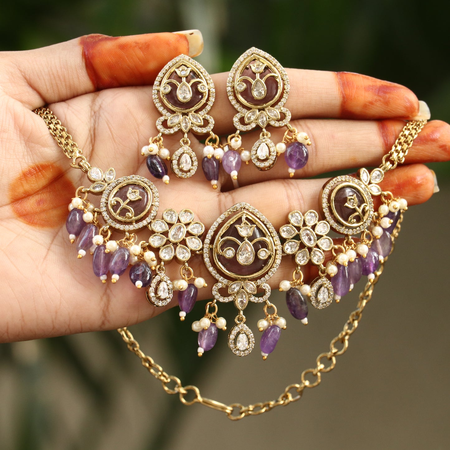 Aurora Charm Choker - Colors Available