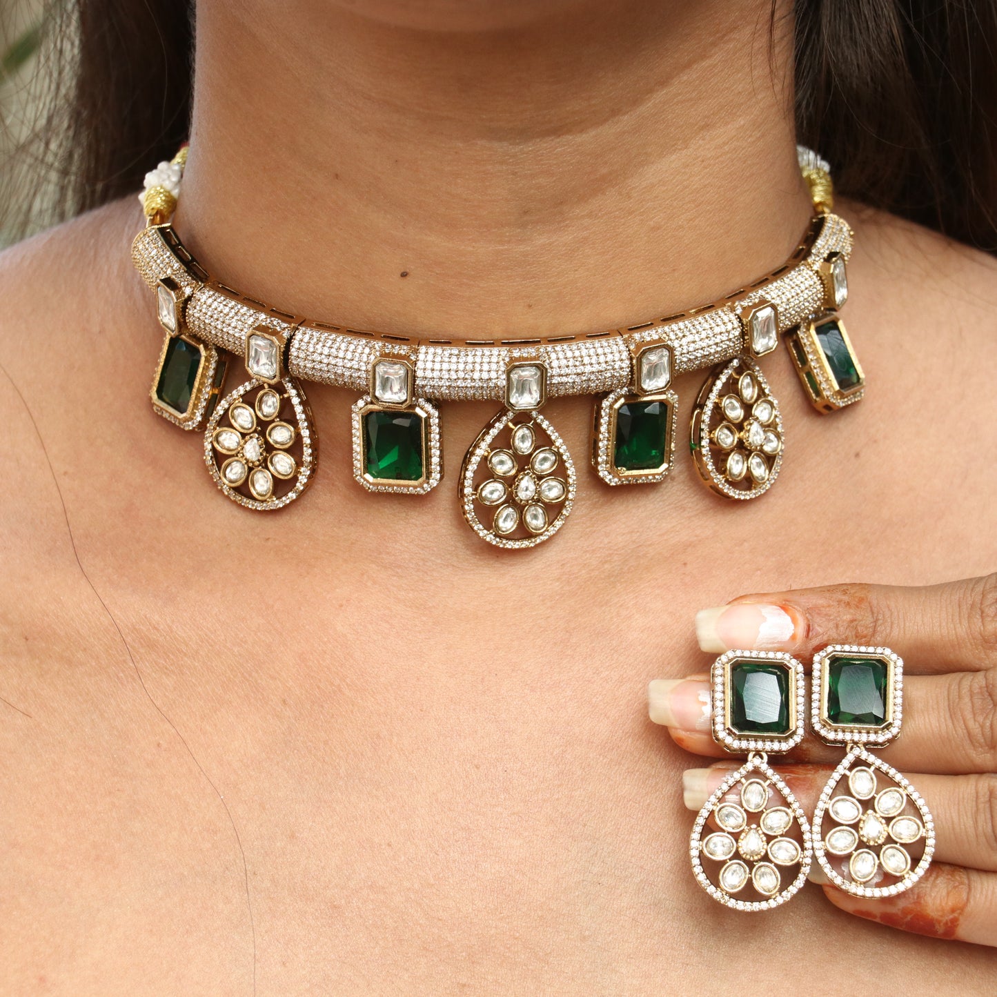Kalashri Choker Set - Colors Available
