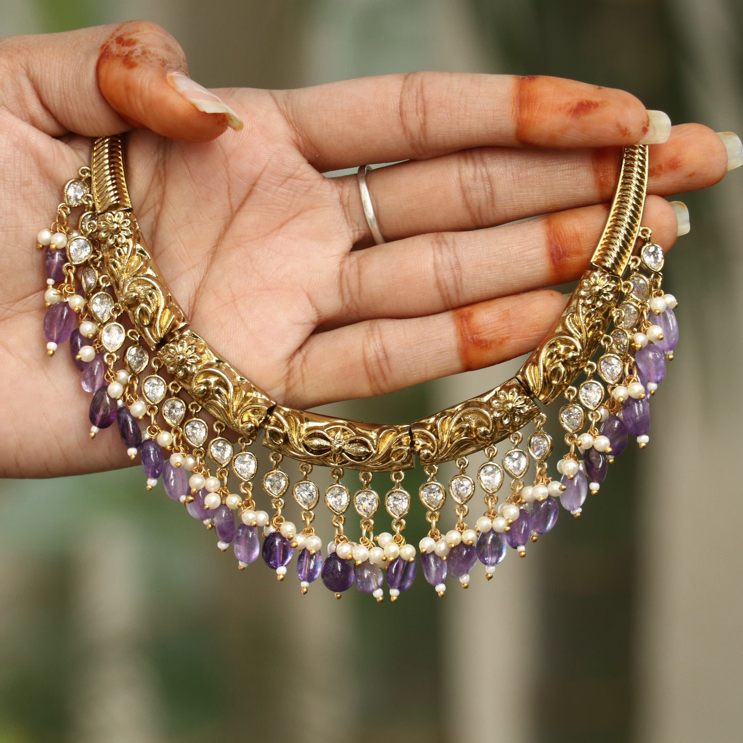 Ranihaar Royal Hasli Necklace - Colors Available