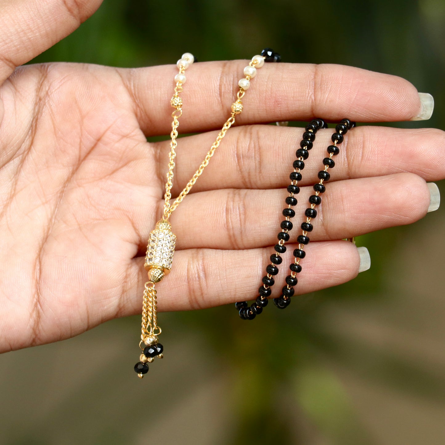 Shubh Sutra Gold Finish Mangalsutra
