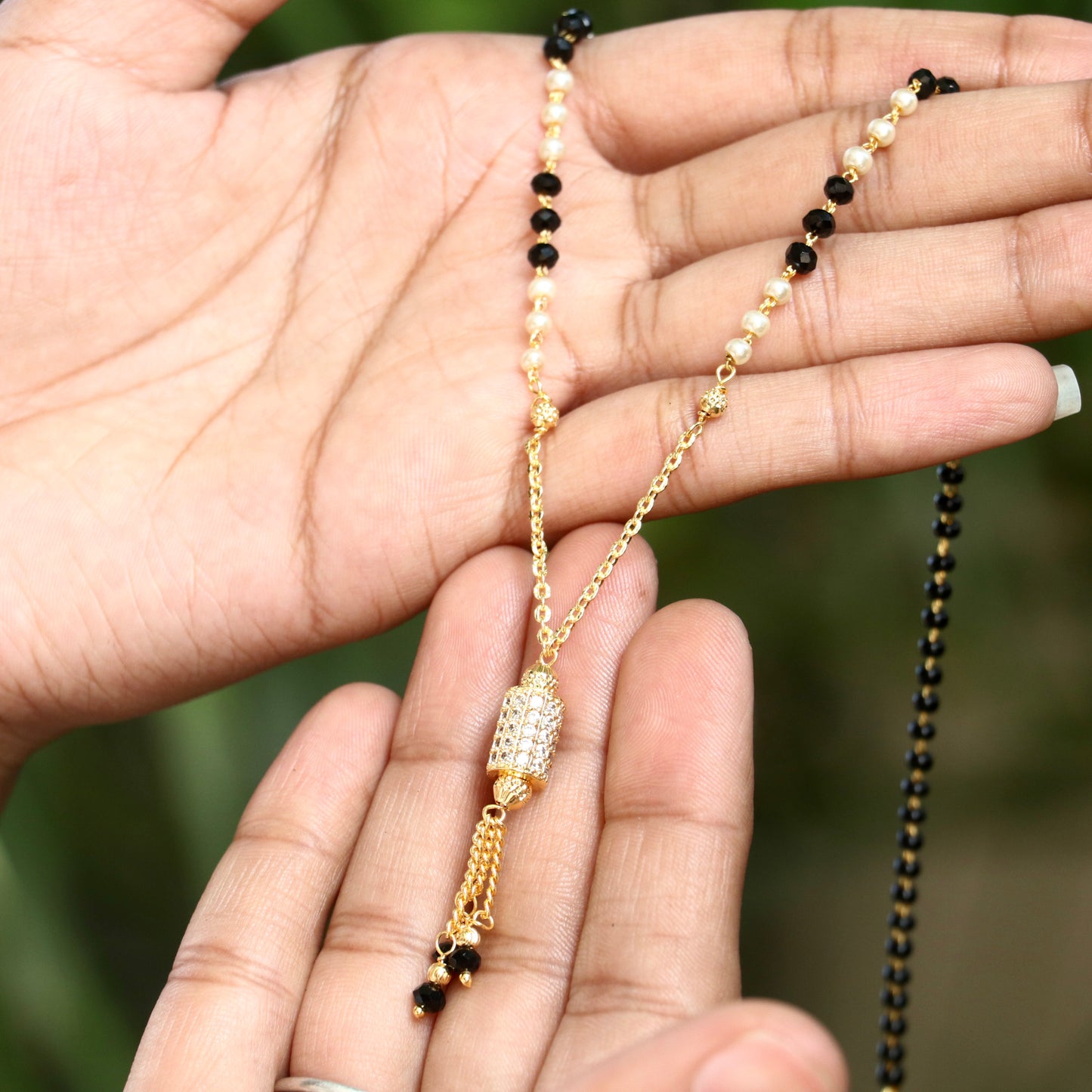 Shubh Sutra Gold Finish Mangalsutra