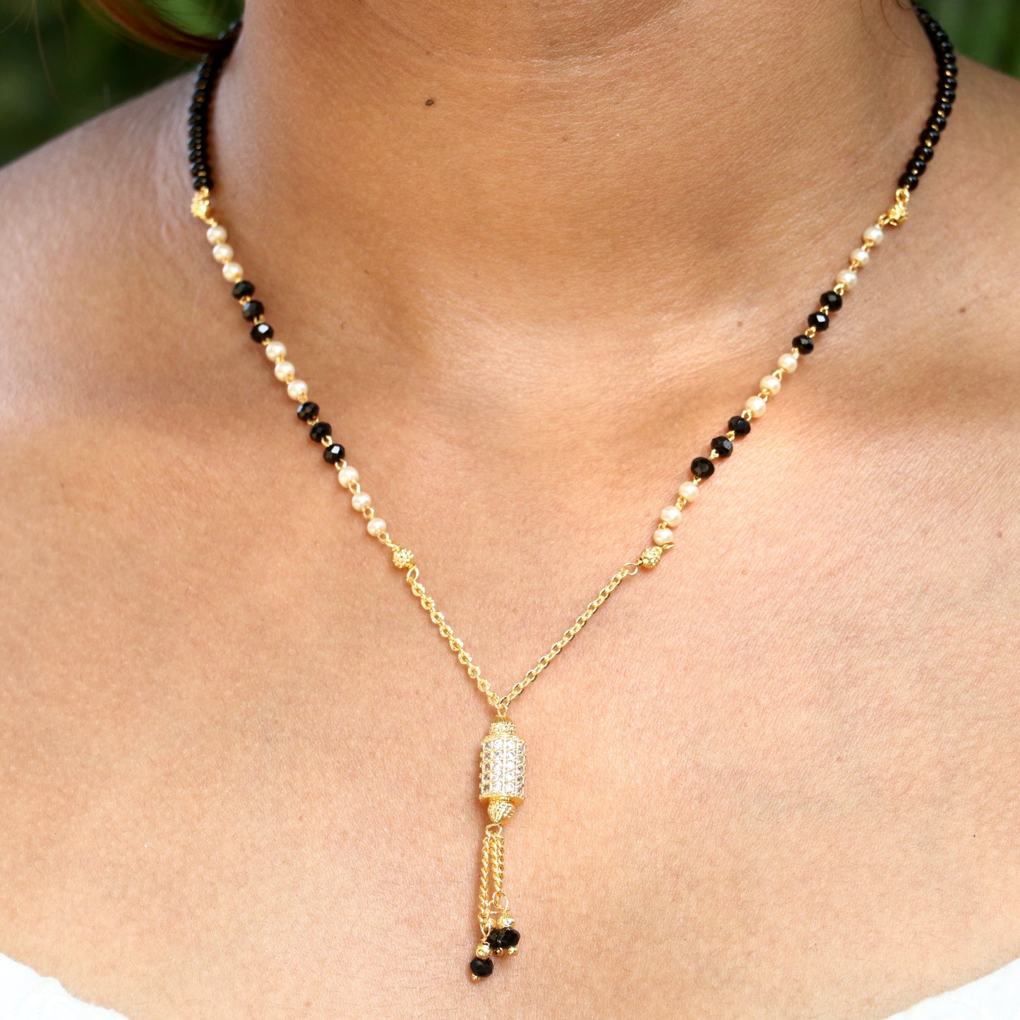 Shubh Sutra Gold Finish Mangalsutra