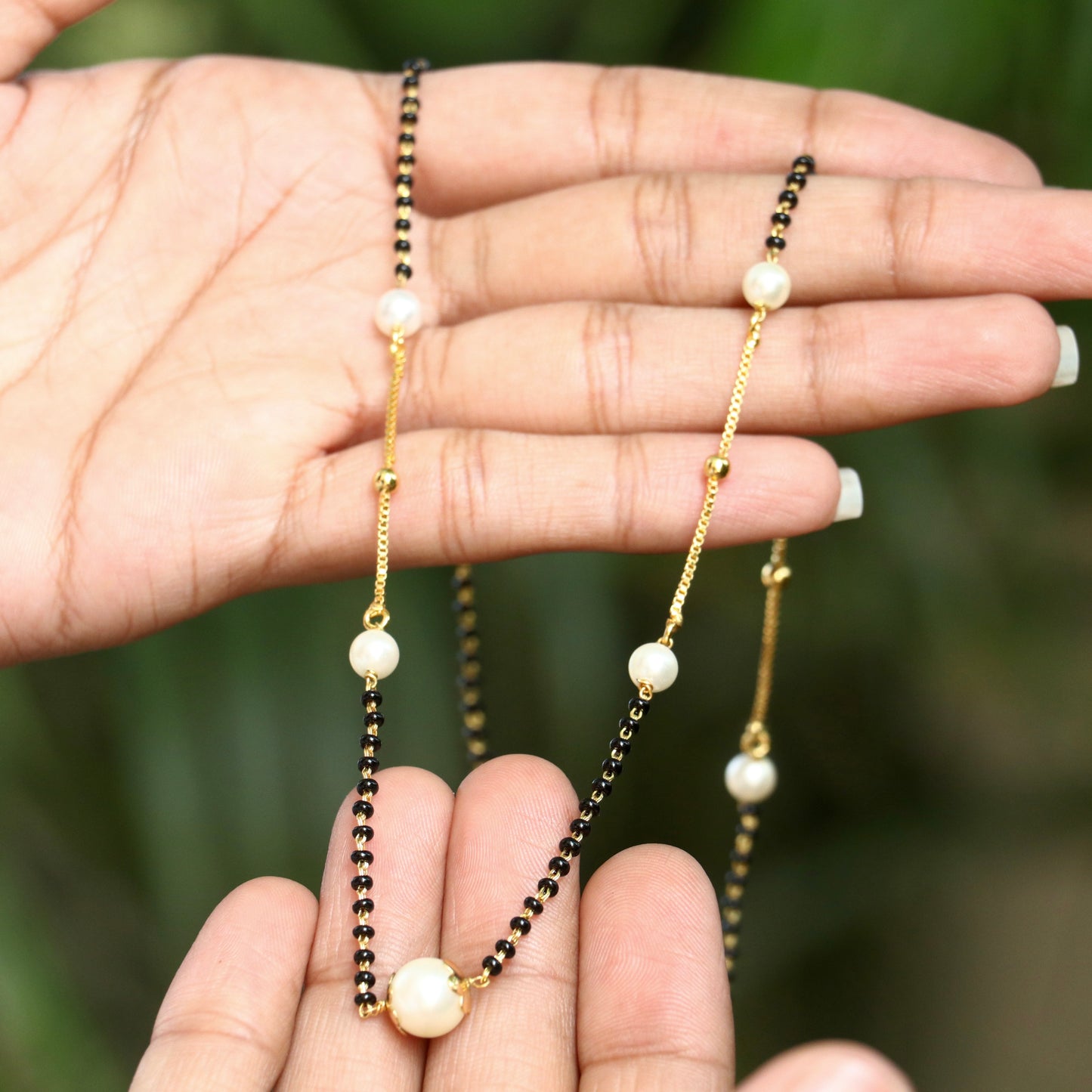 Aaradhya Mangalsutra White Pearl Mangalsutra