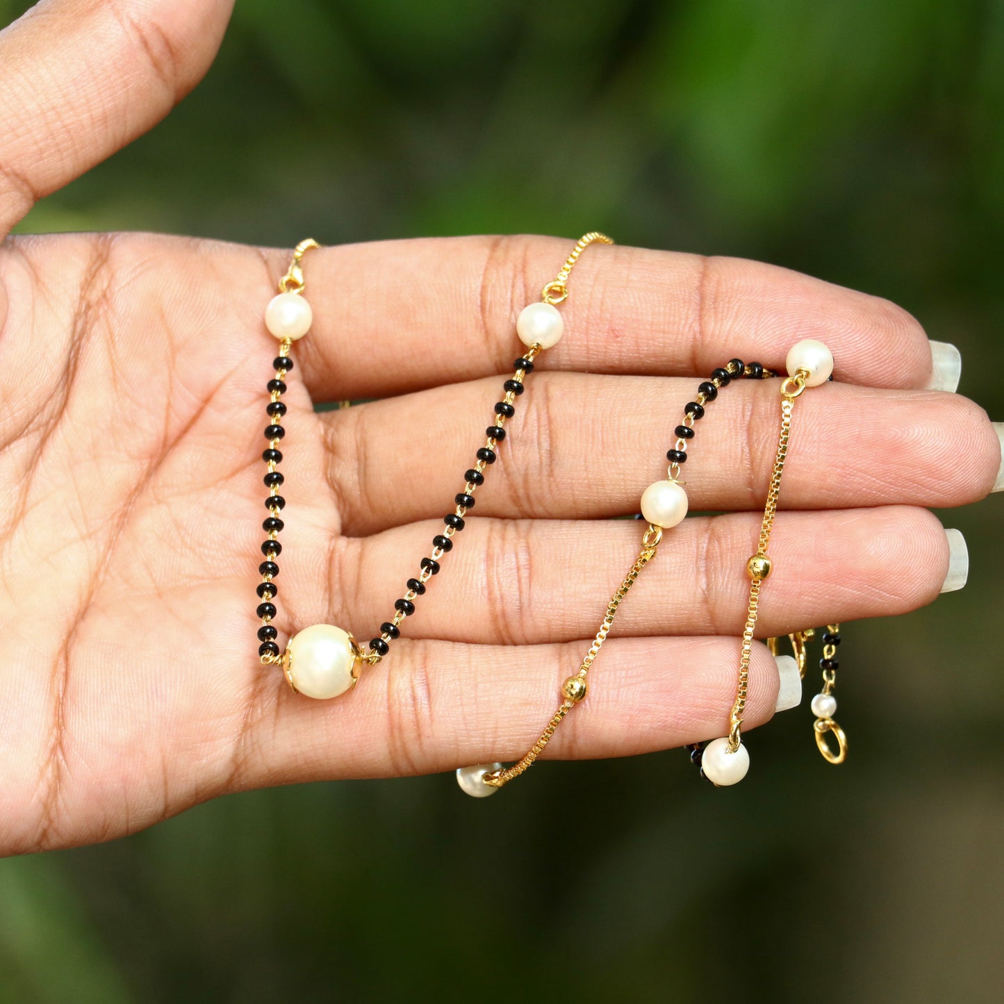 Aaradhya Mangalsutra White Pearl Mangalsutra