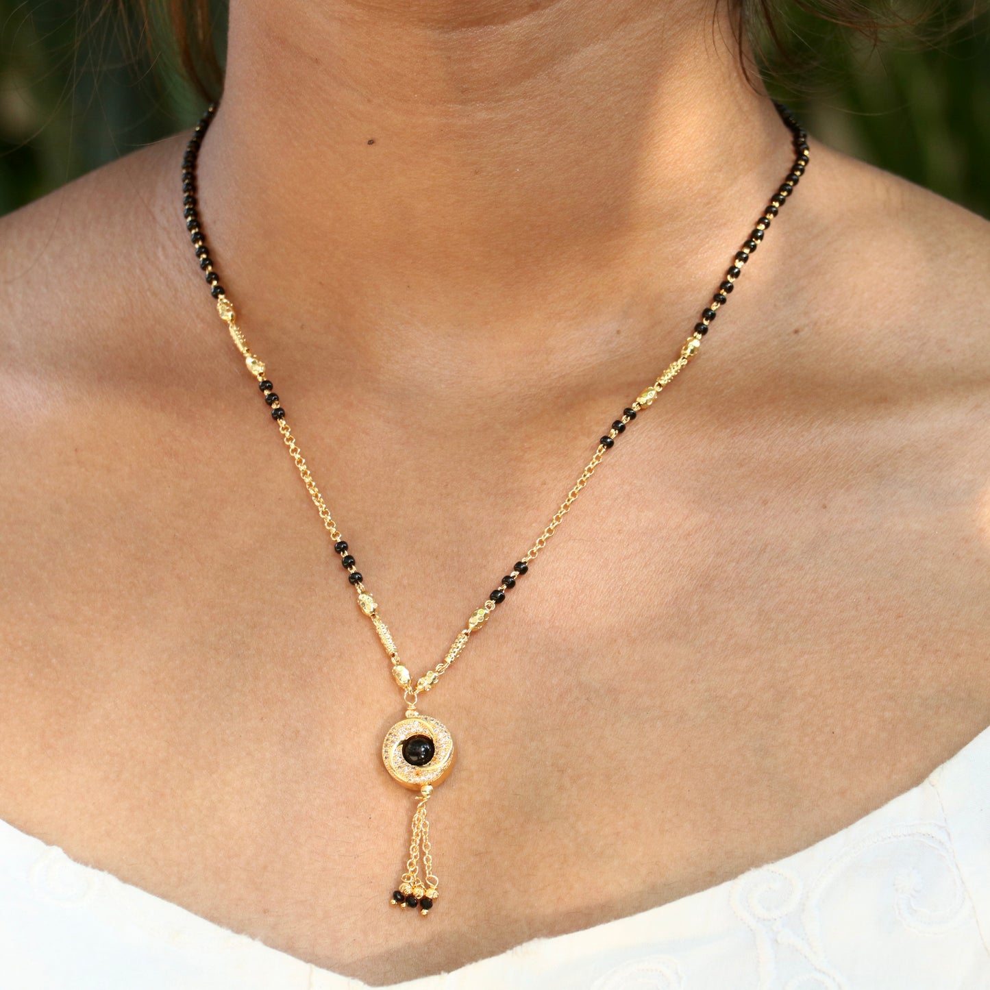 Nakshatra Gold Finish Mangalsutra