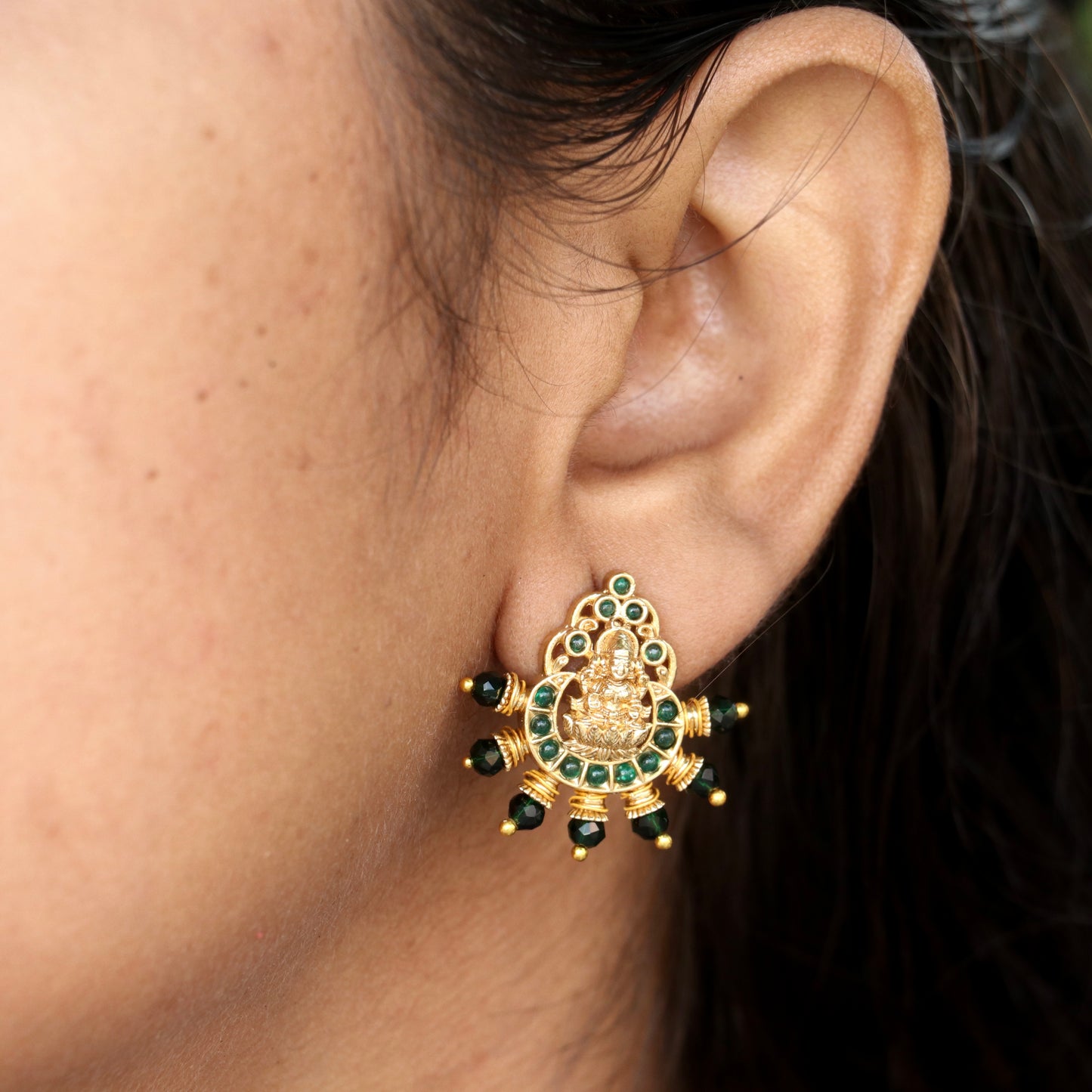 Lakshmi Divine Aura Studs