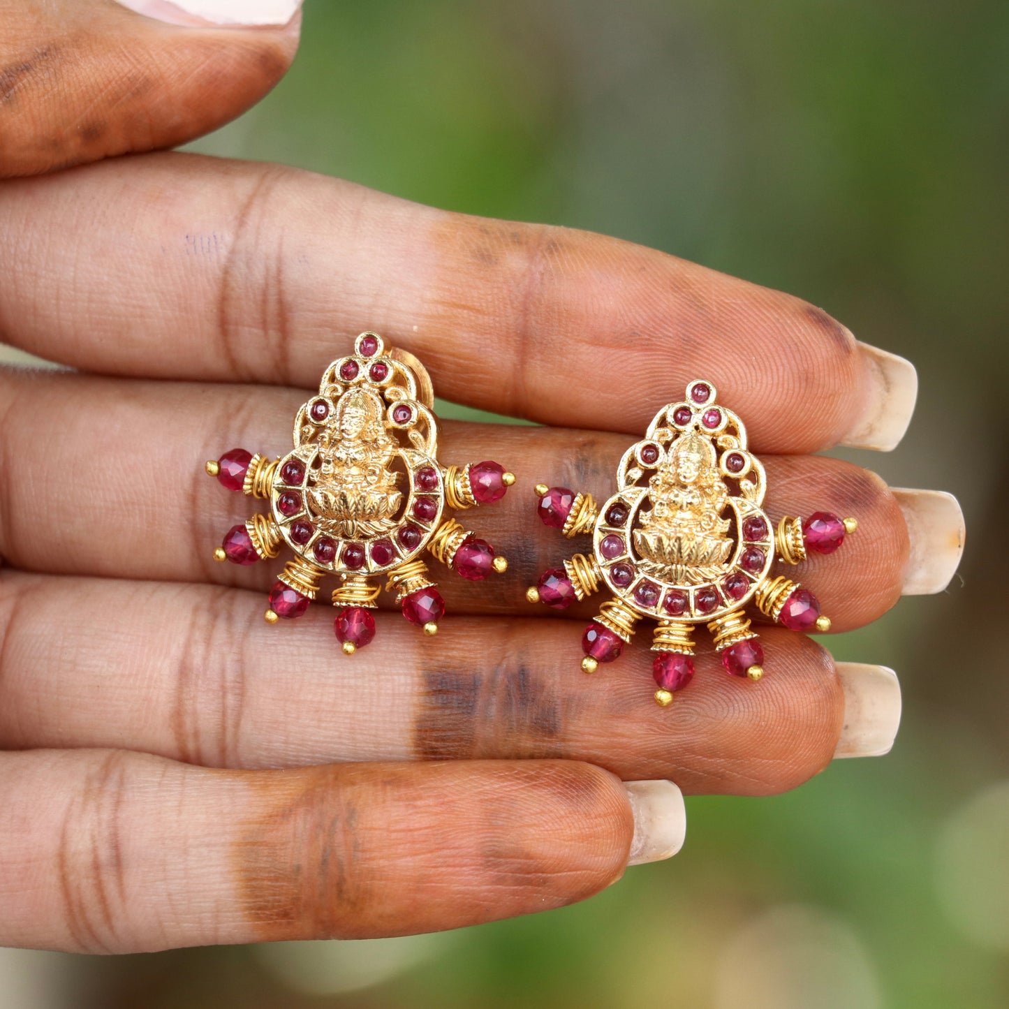 Lakshmi Divine Aura Studs