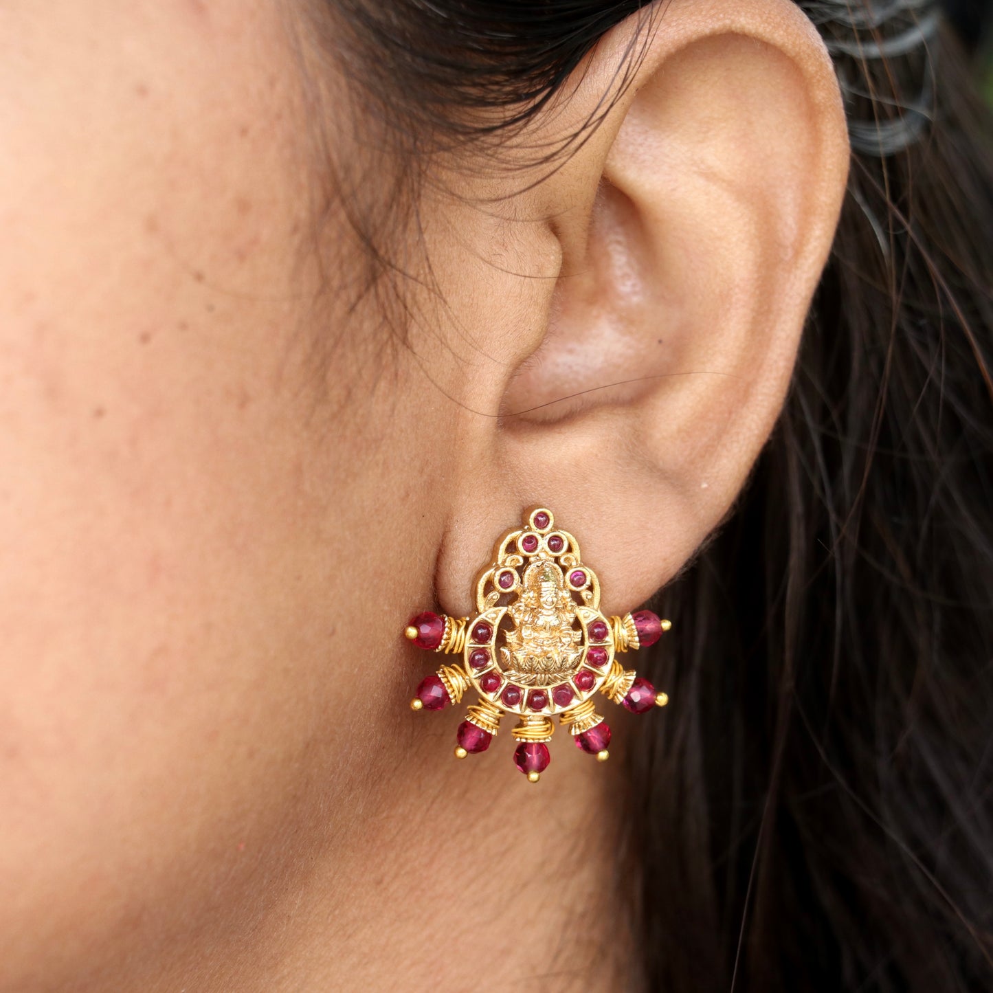 Lakshmi Divine Aura Studs