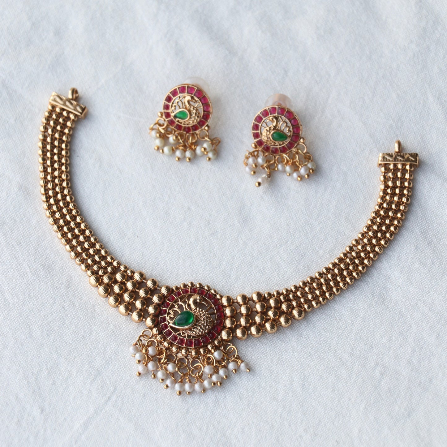 Peacock Designer Necklace Set