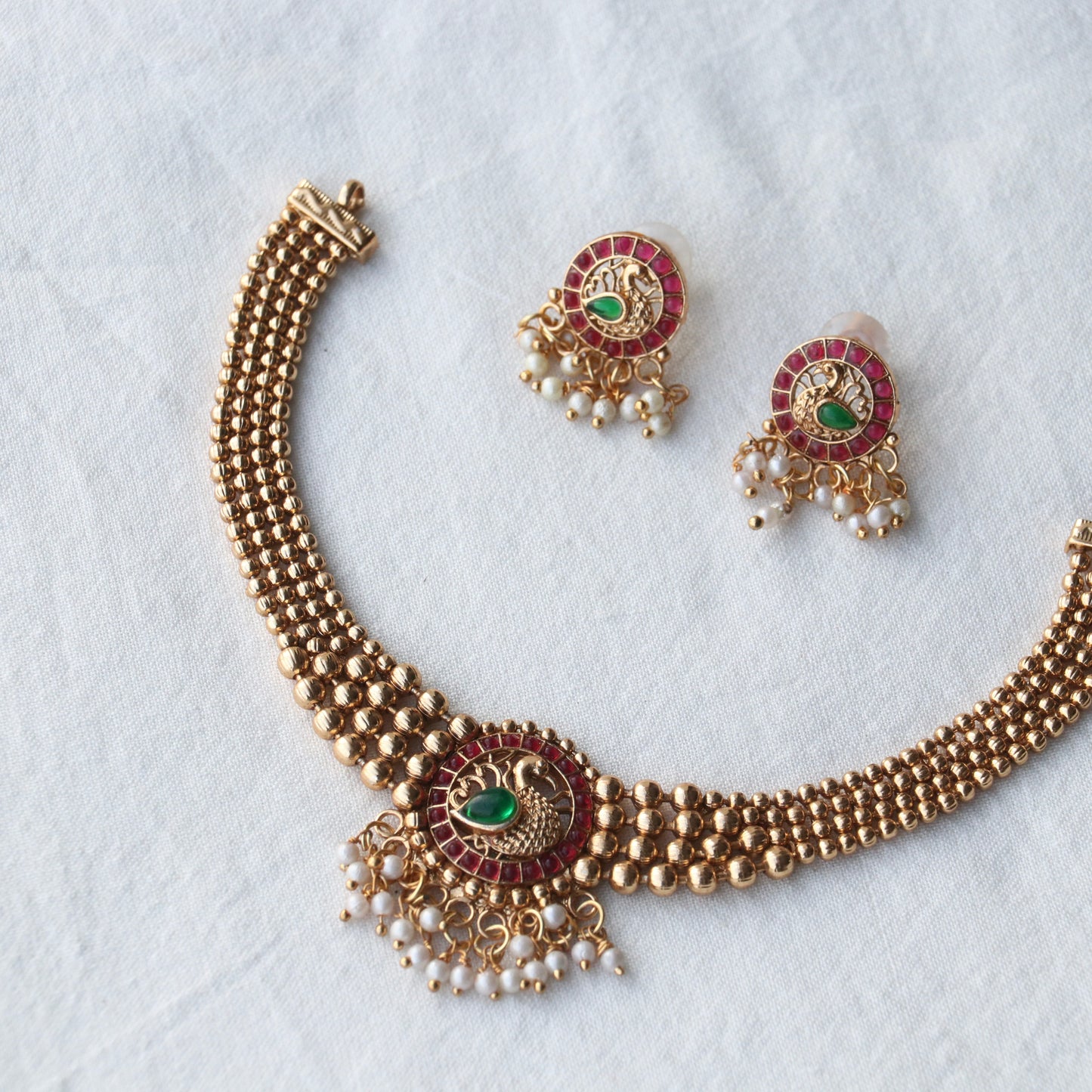 Peacock Designer Necklace Set