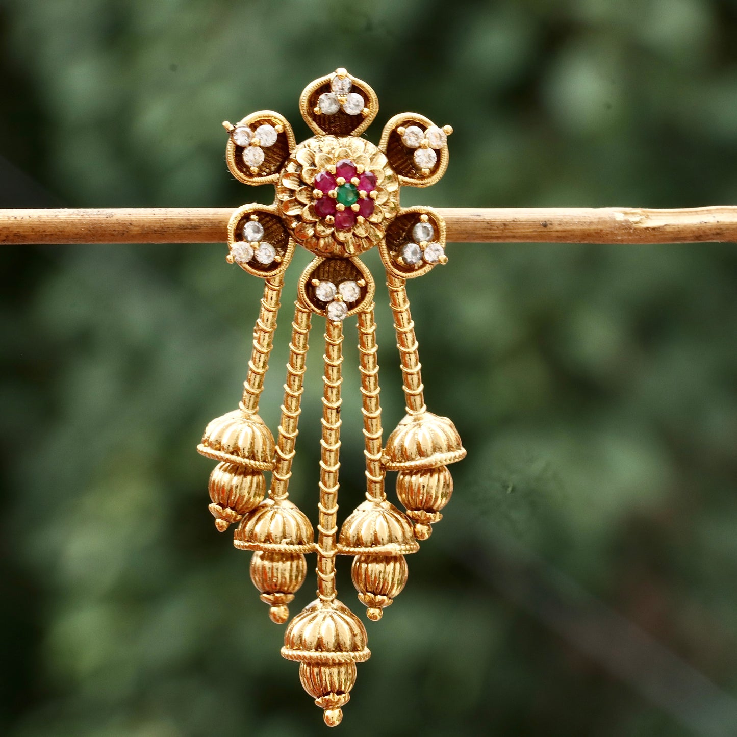 Floral Designer Hanging Earrings