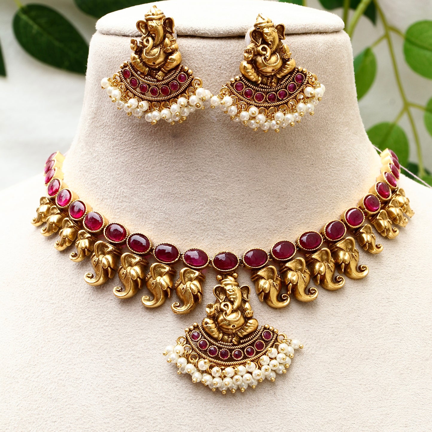 Vinayaka Antique Necklace